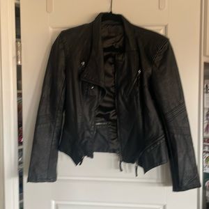 Faux leather jacket
